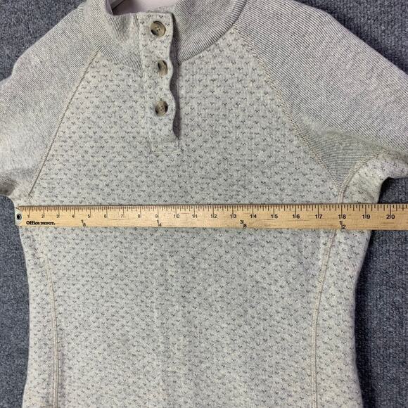 prAna FROZEN FALLS SWEATER IN PEBBLE GREY Size Medium women’s - Picture 4 of 9